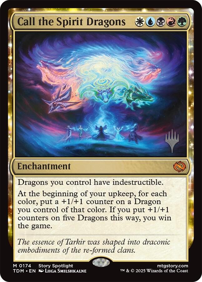 Call the Spirit Dragons [Tarkir: Dragonstorm Promos] | Enigma On Main