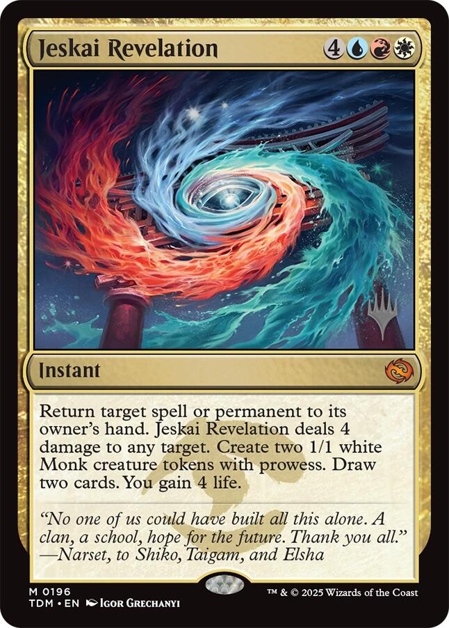 Jeskai Revelation [Tarkir: Dragonstorm Promos] | Enigma On Main