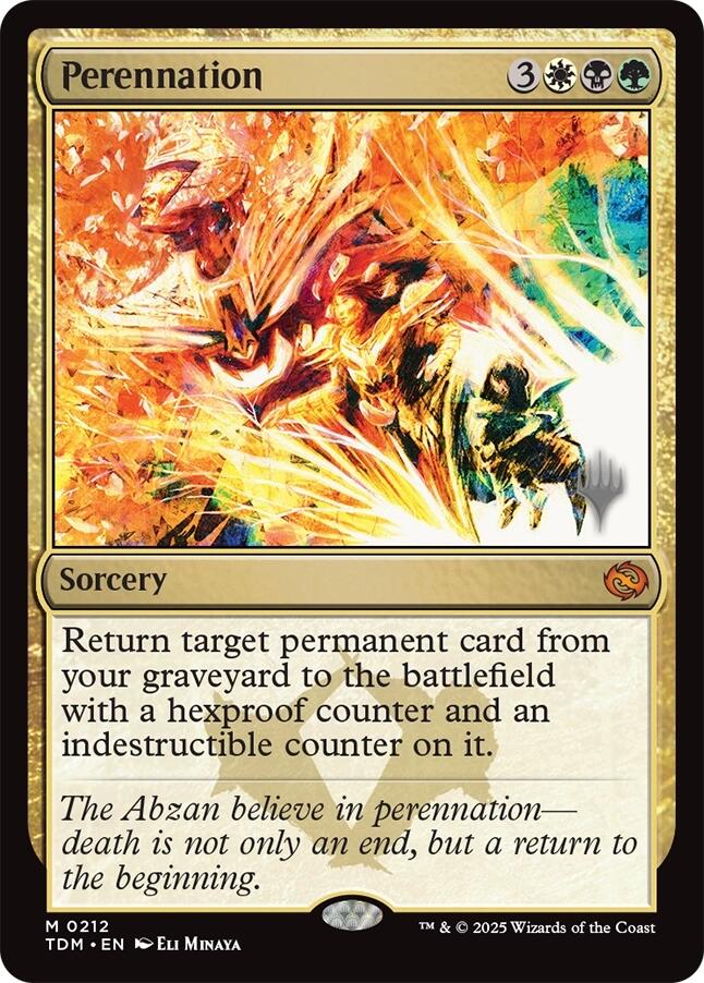 Perennation [Tarkir: Dragonstorm Promos] | Enigma On Main