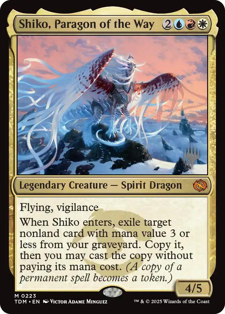 Shiko, Paragon of the Way [Tarkir: Dragonstorm Promos] | Enigma On Main