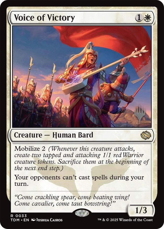 Voice of Victory [Tarkir: Dragonstorm Promos] | Enigma On Main