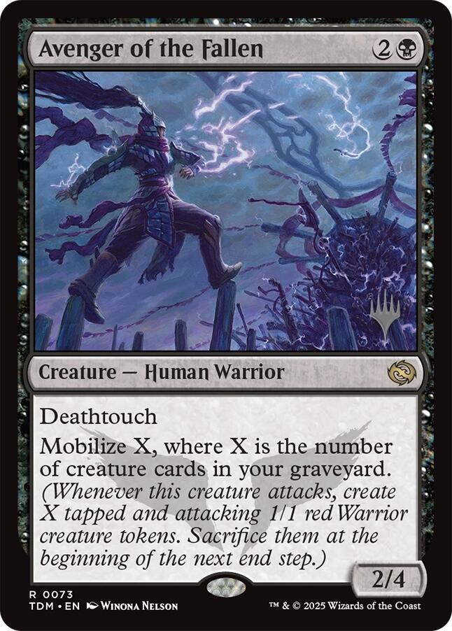 Avenger of the Fallen [Tarkir: Dragonstorm Promos] | Enigma On Main