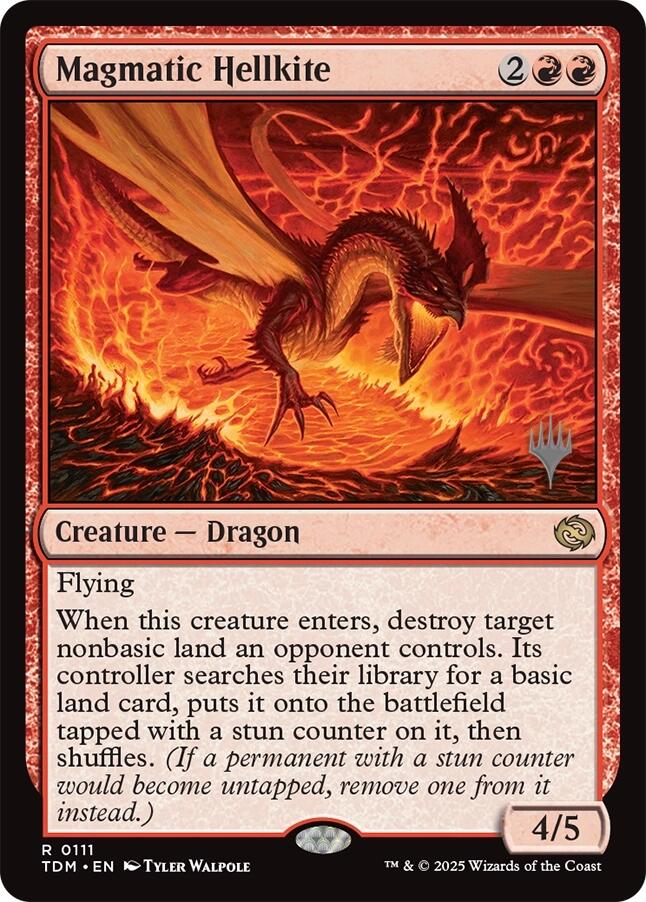 Magmatic Hellkite [Tarkir: Dragonstorm Promos] | Enigma On Main