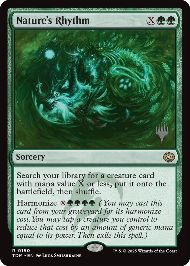 Nature's Rhythm [Tarkir: Dragonstorm Promos] | Enigma On Main
