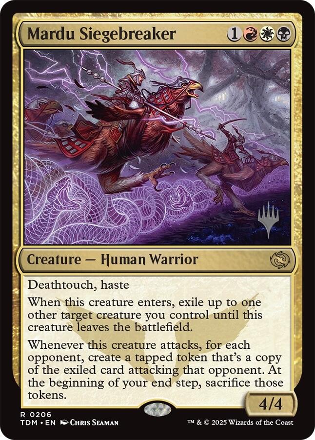 Mardu Siegebreaker [Tarkir: Dragonstorm Promos] | Enigma On Main