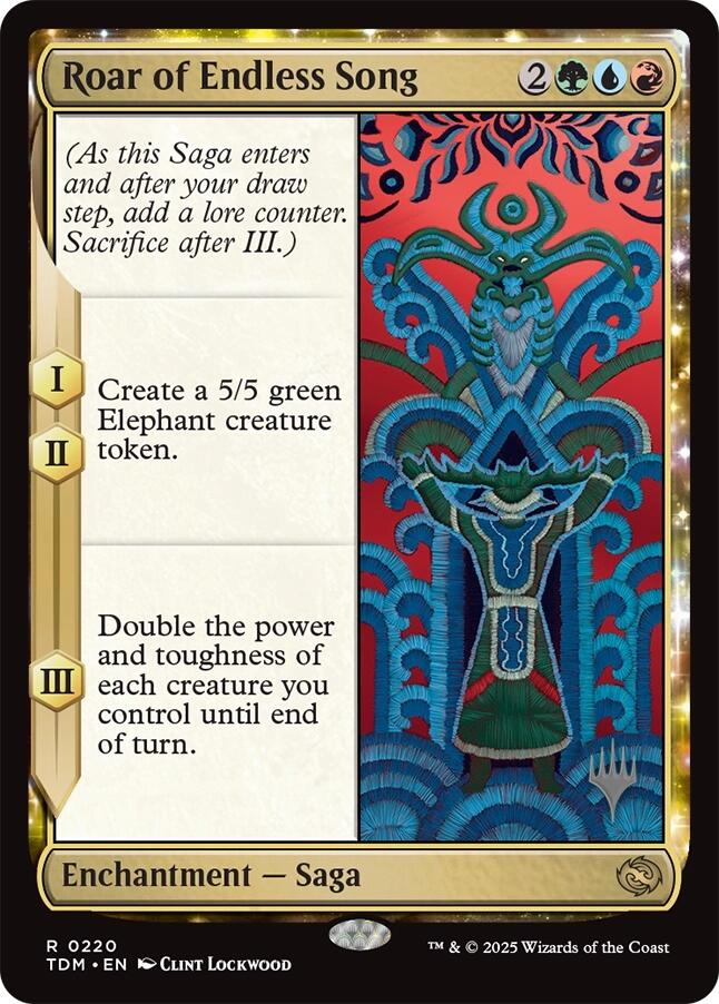 Roar of Endless Song [Tarkir: Dragonstorm Promos] | Enigma On Main