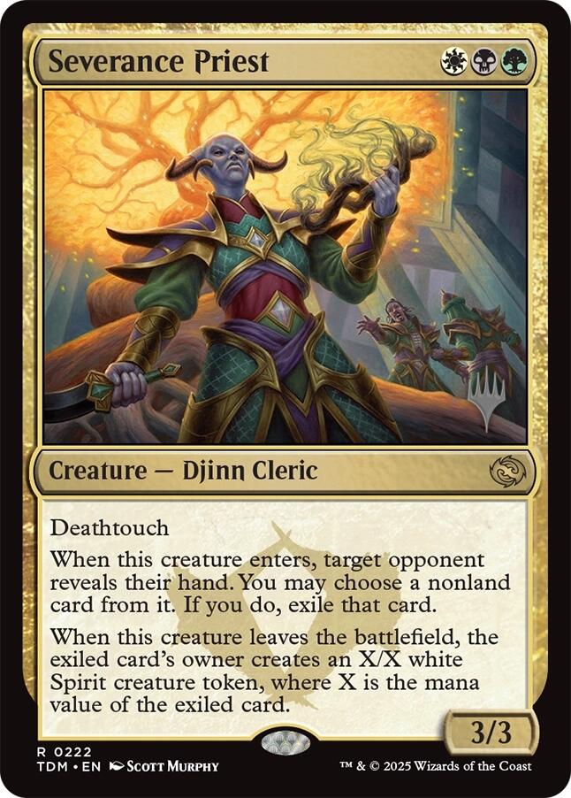 Severance Priest [Tarkir: Dragonstorm Promos] | Enigma On Main