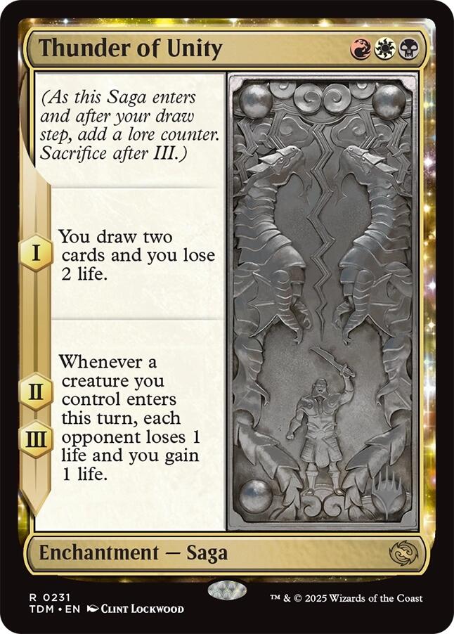 Thunder of Unity [Tarkir: Dragonstorm Promos] | Enigma On Main