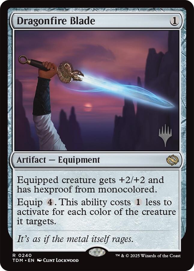Dragonfire Blade [Tarkir: Dragonstorm Promos] | Enigma On Main