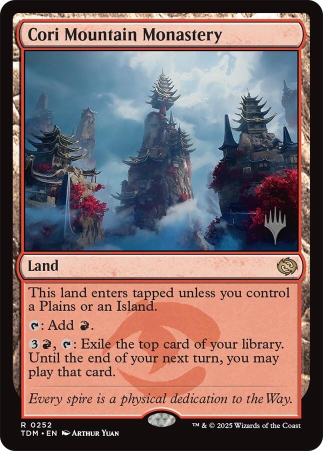 Cori Mountain Monastery [Tarkir: Dragonstorm Promos] | Enigma On Main