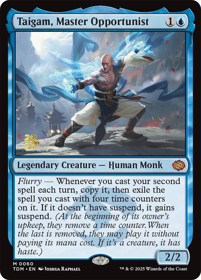 Taigam, Master Opportunist [Tarkir: Dragonstorm Prerelease Promos] | Enigma On Main
