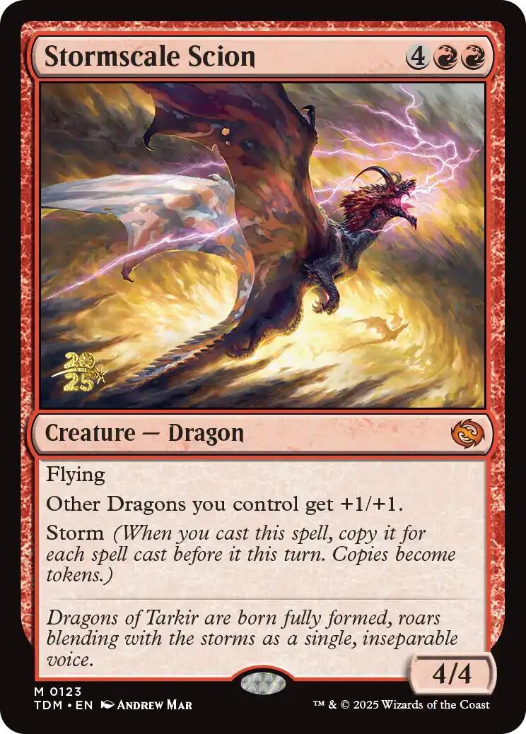 Stormscale Scion [Tarkir: Dragonstorm Prerelease Promos] | Enigma On Main