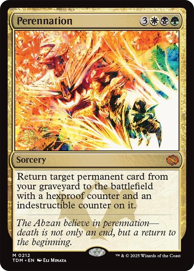 Perennation [Tarkir: Dragonstorm Prerelease Promos] | Enigma On Main