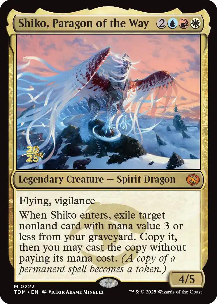 Shiko, Paragon of the Way [Tarkir: Dragonstorm Prerelease Promos] | Enigma On Main