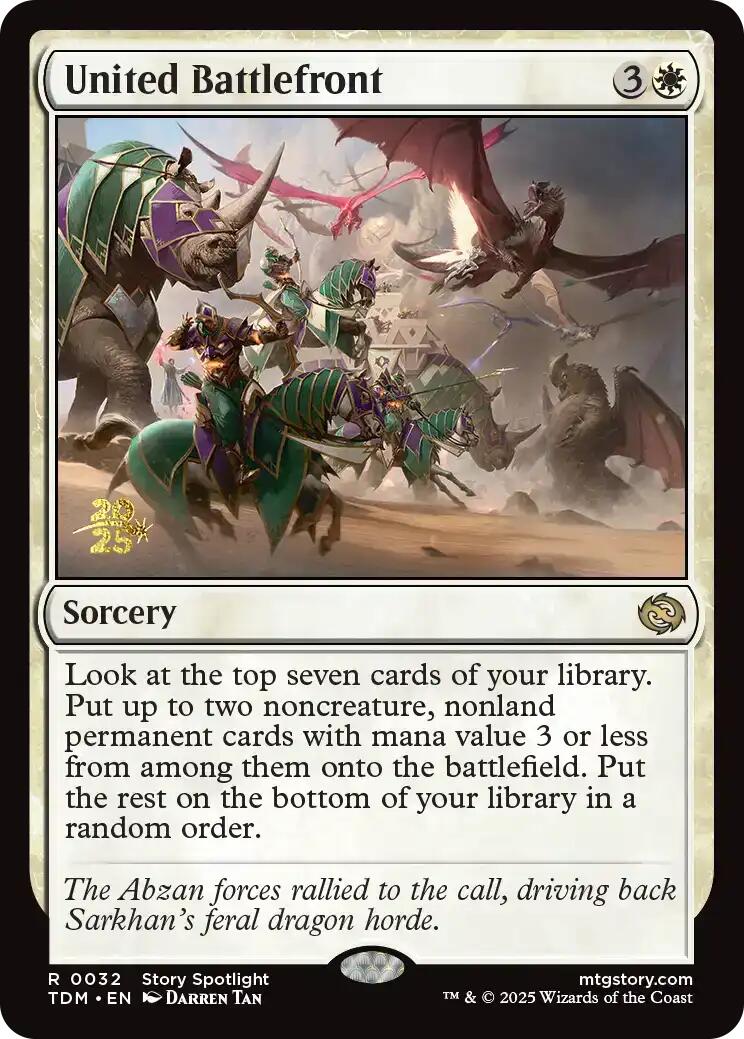 United Battlefront [Tarkir: Dragonstorm Prerelease Promos] | Enigma On Main