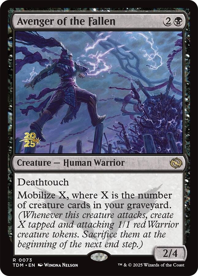 Avenger of the Fallen [Tarkir: Dragonstorm Prerelease Promos] | Enigma On Main
