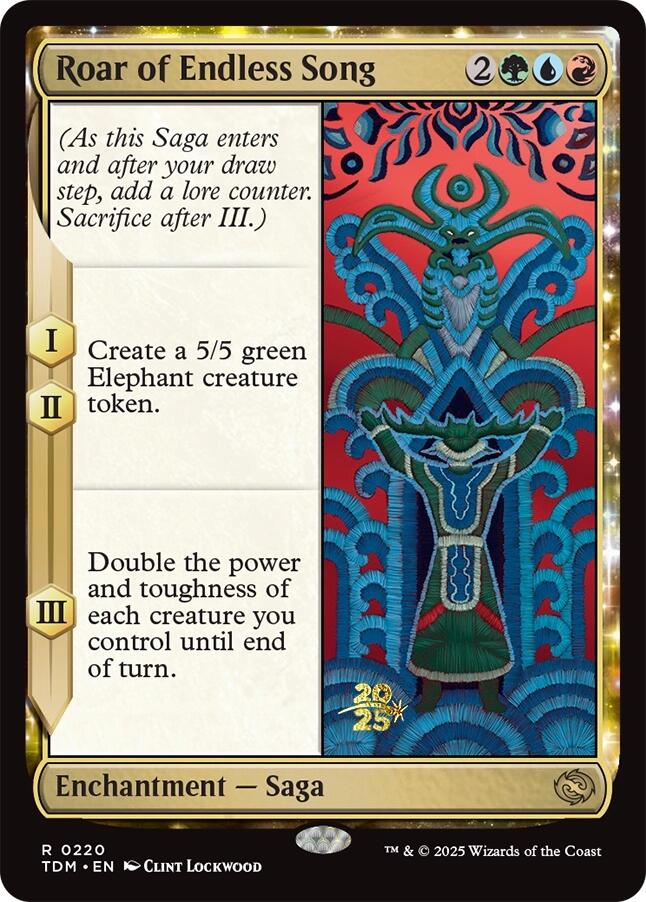 Roar of Endless Song [Tarkir: Dragonstorm Prerelease Promos] | Enigma On Main