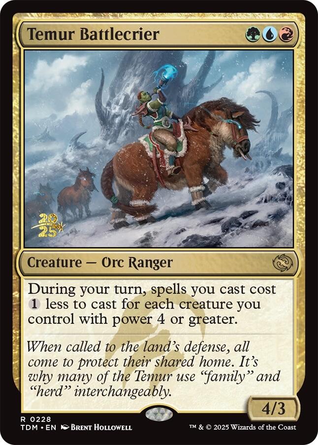 Temur Battlecrier [Tarkir: Dragonstorm Prerelease Promos] | Enigma On Main
