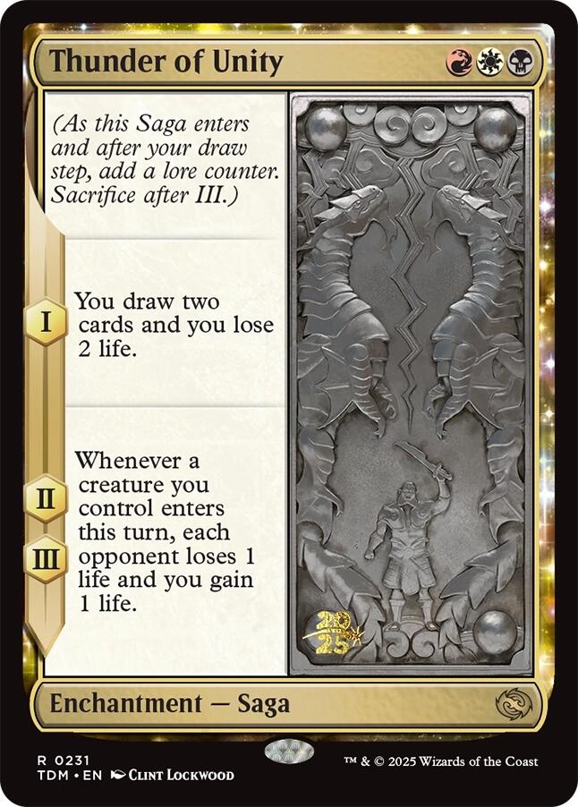 Thunder of Unity [Tarkir: Dragonstorm Prerelease Promos] | Enigma On Main