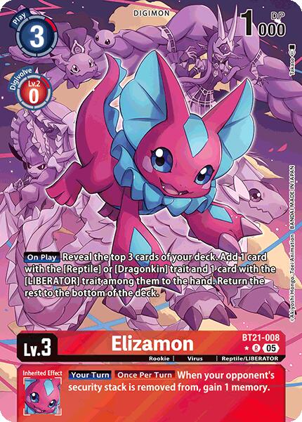 Elizamon [BT21-008] (Alternate Art) [World Convergence] | Enigma On Main