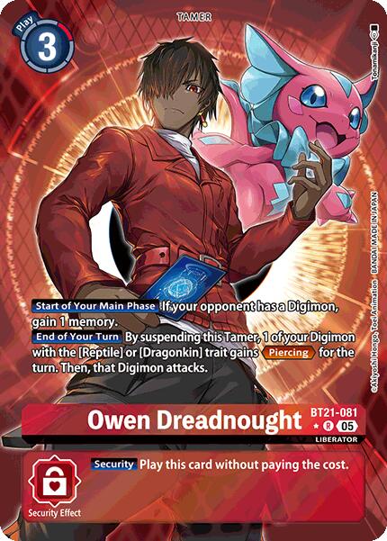 Owen Dreadnought [BT21-081] (Alternate Art) [World Convergence] | Enigma On Main