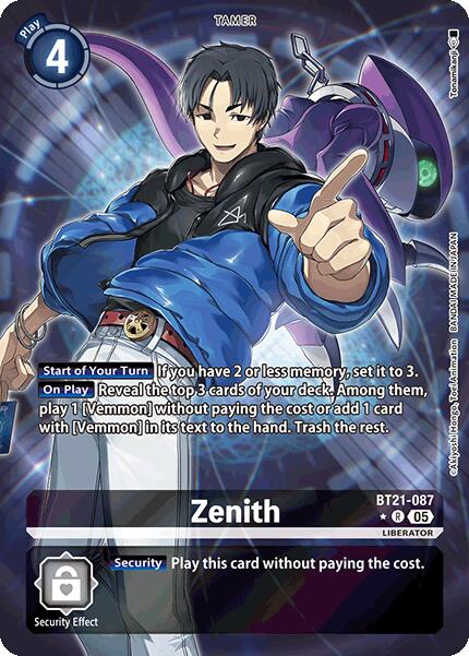Zenith [BT21-087] (Alternate Art) [World Convergence] | Enigma On Main