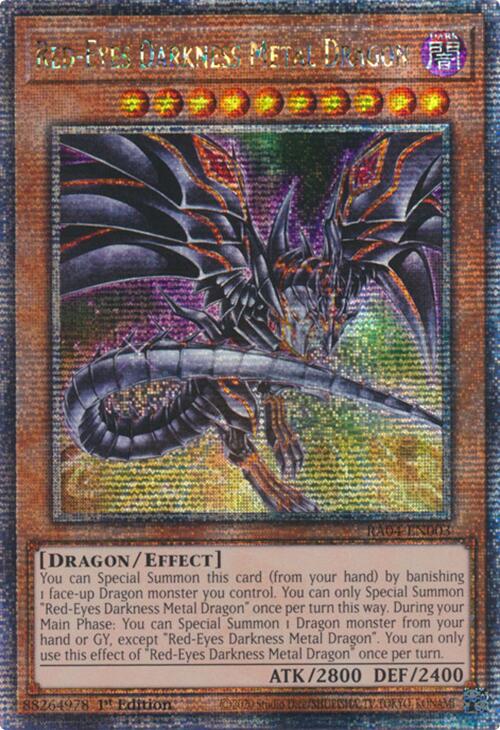 Red-Eyes Darkness Metal Dragon (Alternate Art) [RA04-EN003] Quarter Century Secret Rare | Enigma On Main