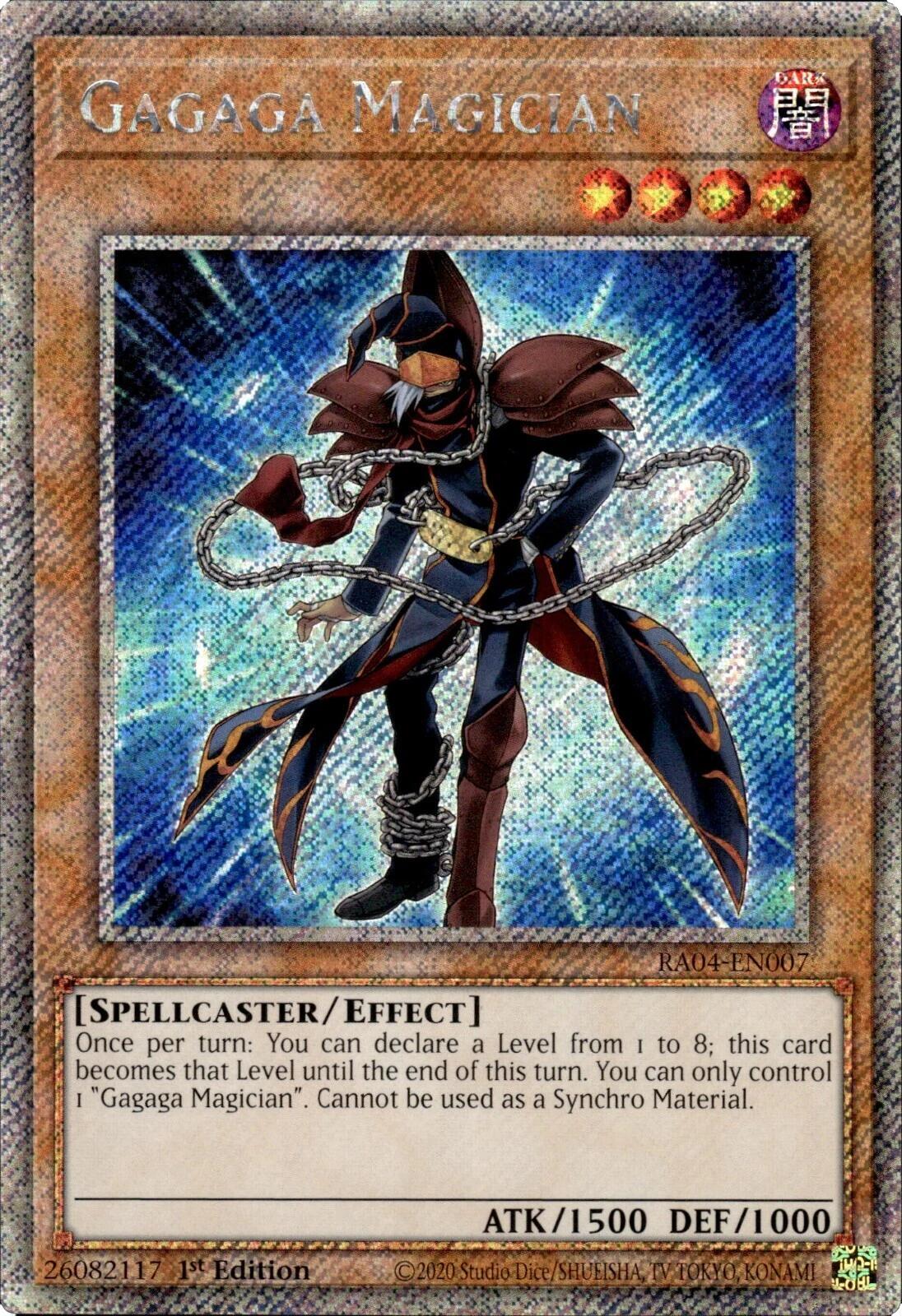 Gagaga Magician [RA04-EN007] Platinum Secret Rare | Enigma On Main