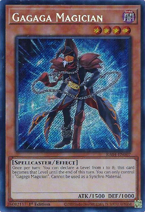 Gagaga Magician [RA04-EN007] Secret Rare | Enigma On Main