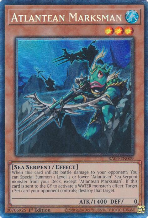Atlantean Marksman [RA04-EN009] Prismatic Collector's Rare | Enigma On Main