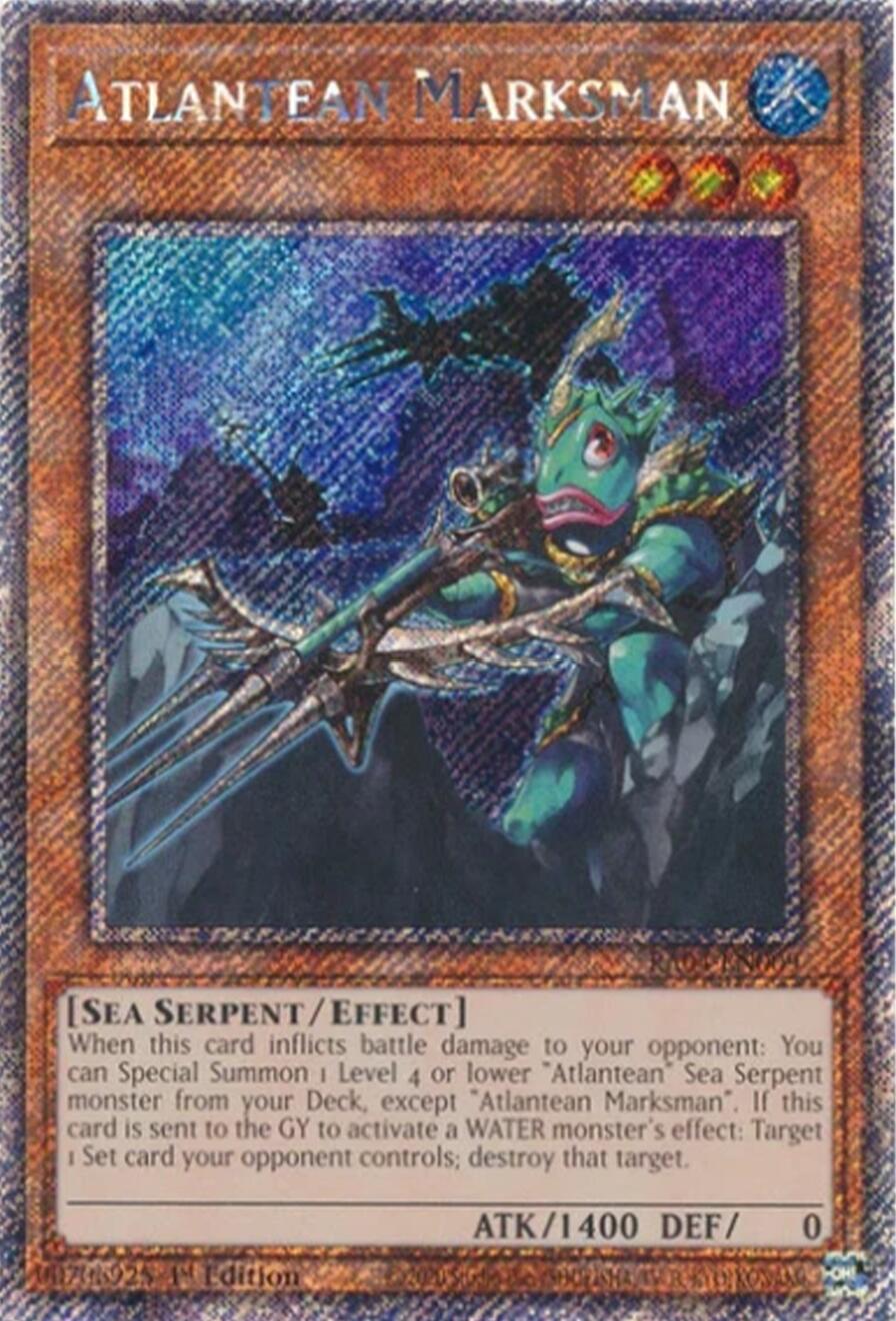 Atlantean Marksman [RA04-EN009] Platinum Secret Rare | Enigma On Main