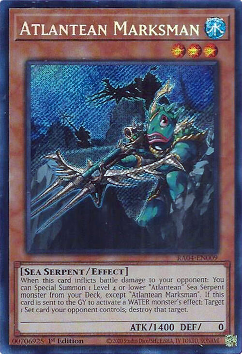 Atlantean Marksman [RA04-EN009] Secret Rare | Enigma On Main