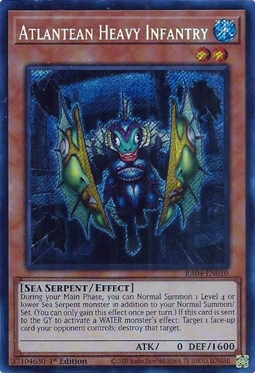 Atlantean Heavy Infantry [RA04-EN010] Secret Rare | Enigma On Main