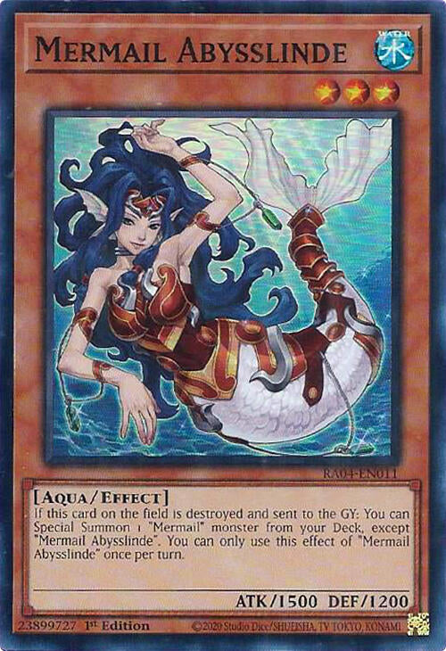 Mermail Abysslinde [RA04-EN011] Super Rare | Enigma On Main
