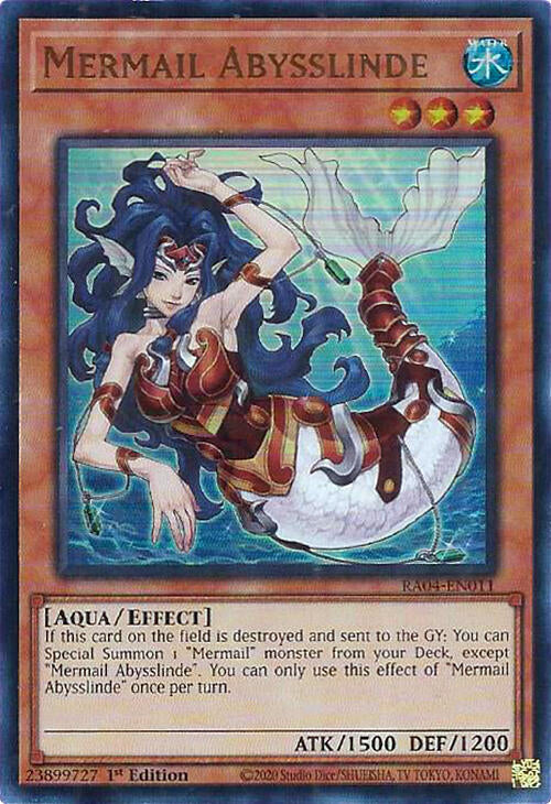 Mermail Abysslinde [RA04-EN011] Ultra Rare | Enigma On Main