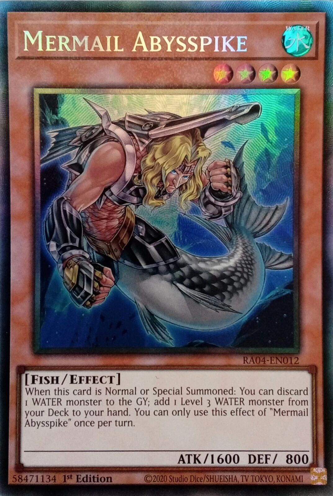 Mermail Abysspike [RA04-EN012] Prismatic Collector's Rare | Enigma On Main