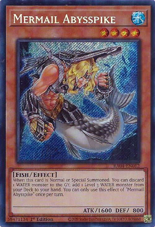 Mermail Abysspike [RA04-EN012] Secret Rare | Enigma On Main