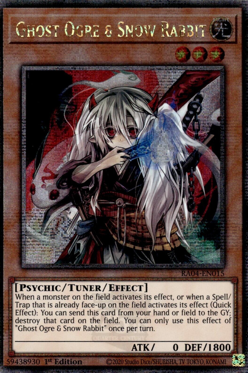 Ghost Ogre & Snow Rabbit [RA04-EN015] Quarter Century Secret Rare | Enigma On Main
