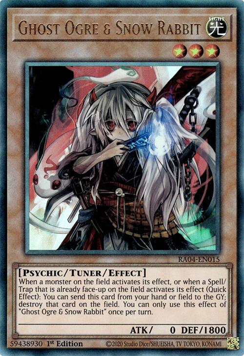 Ghost Ogre & Snow Rabbit [RA04-EN015] Prismatic Ultimate Rare | Enigma On Main