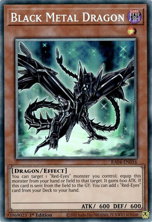 Black Metal Dragon [RA04-EN016] Prismatic Collector's Rare | Enigma On Main