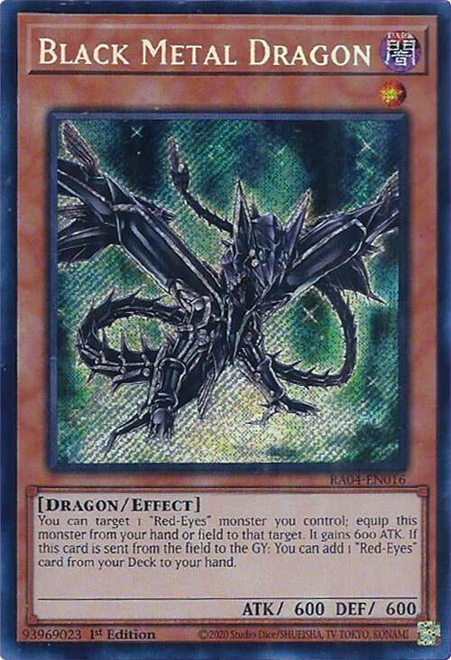 Black Metal Dragon [RA04-EN016] Secret Rare | Enigma On Main