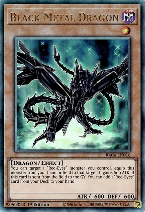 Black Metal Dragon [RA04-EN016] Prismatic Ultimate Rare | Enigma On Main
