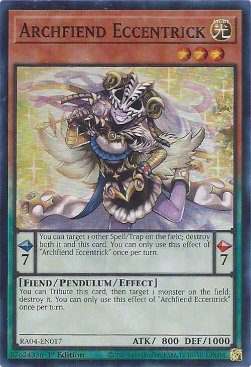 Archfiend Eccentrick [RA04-EN017] Super Rare | Enigma On Main