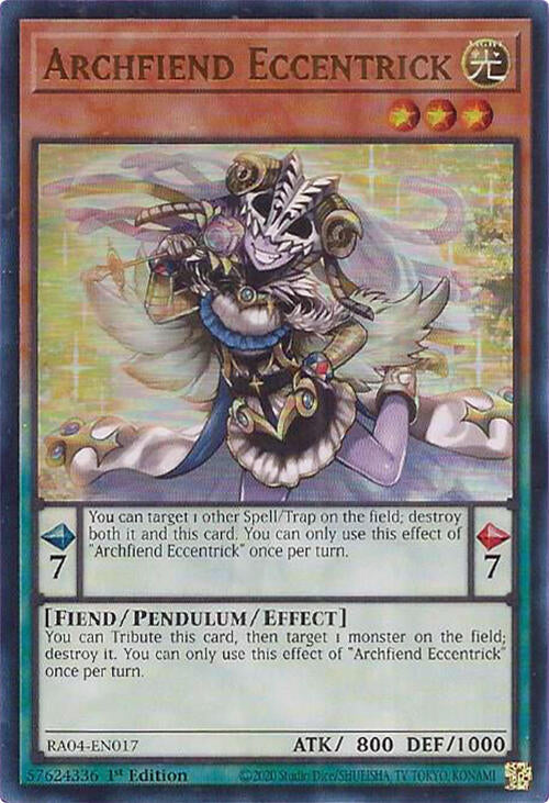 Archfiend Eccentrick [RA04-EN017] Ultra Rare | Enigma On Main