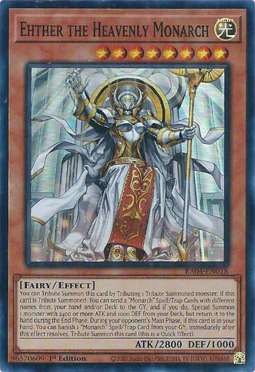Ehther the Heavenly Monarch [RA04-EN018] Super Rare | Enigma On Main