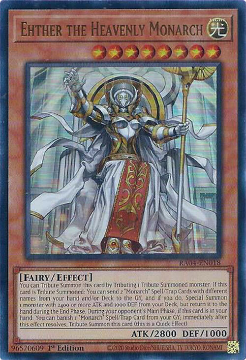 Ehther the Heavenly Monarch [RA04-EN018] Ultra Rare | Enigma On Main