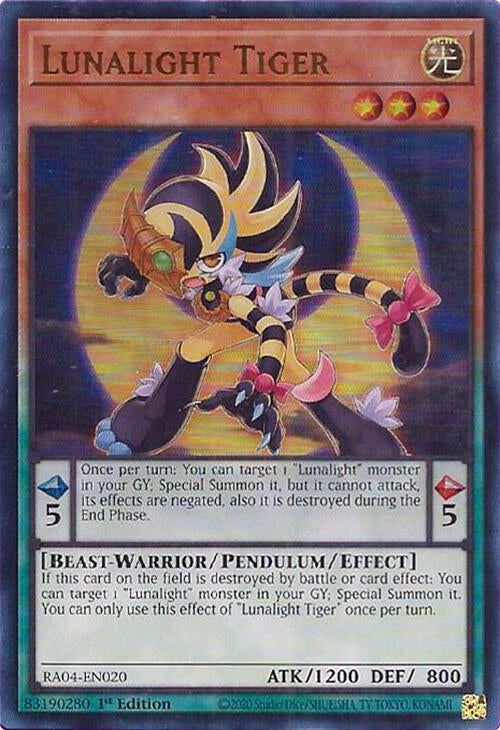 Lunalight Tiger [RA04-EN020] Ultra Rare | Enigma On Main