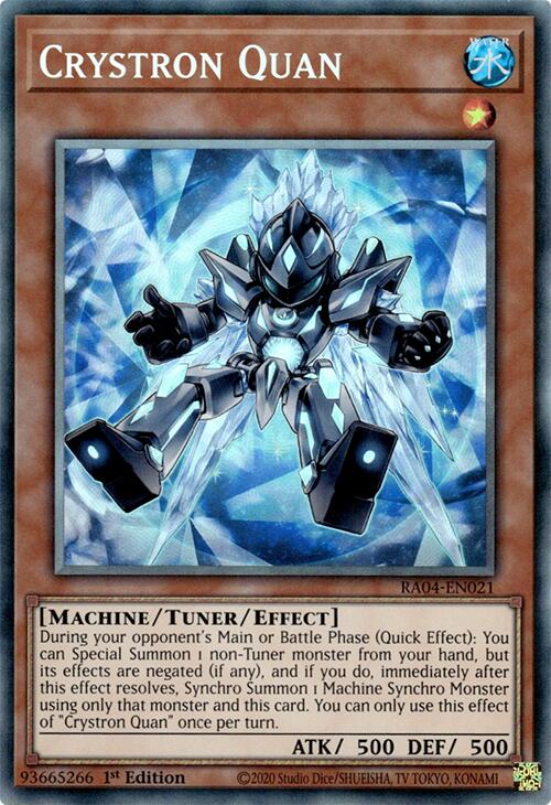 Crystron Quan [RA04-EN021] Prismatic Collector's Rare | Enigma On Main