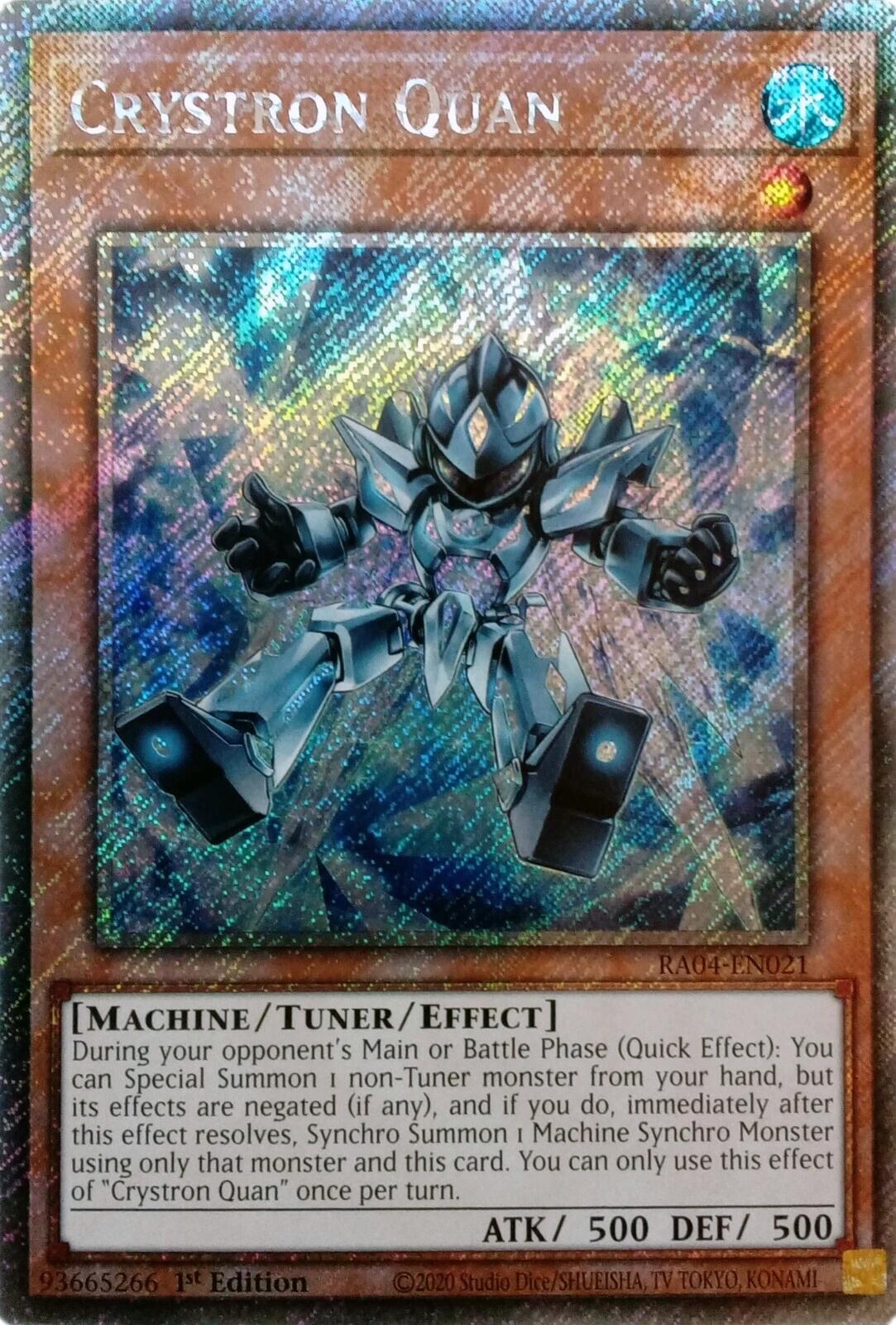 Crystron Quan [RA04-EN021] Platinum Secret Rare | Enigma On Main