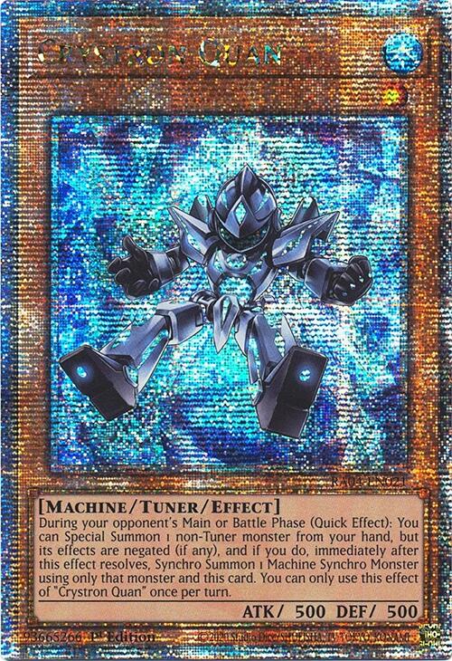 Crystron Quan [RA04-EN021] Quarter Century Secret Rare | Enigma On Main